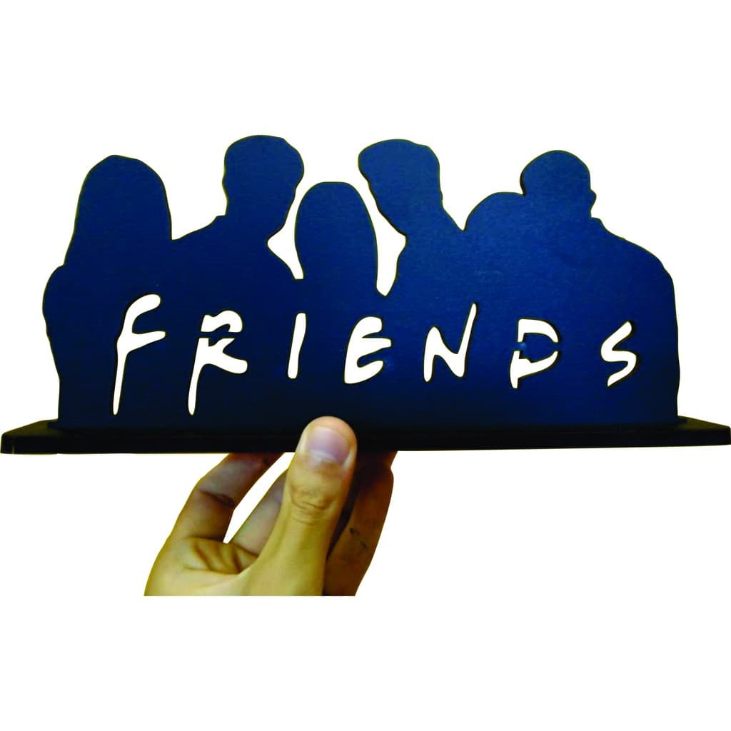 Totem Friends, Enfeite Friends em MDF, 27CM de largura, Friends Decoração, Exclusivo