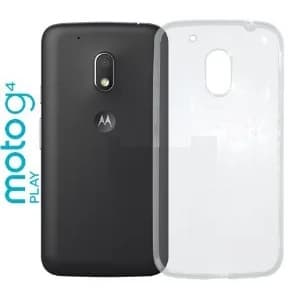 Capa Compatível com Moto G4 Play Capa Ultra Fina + Película + traseira Fibra Carbono