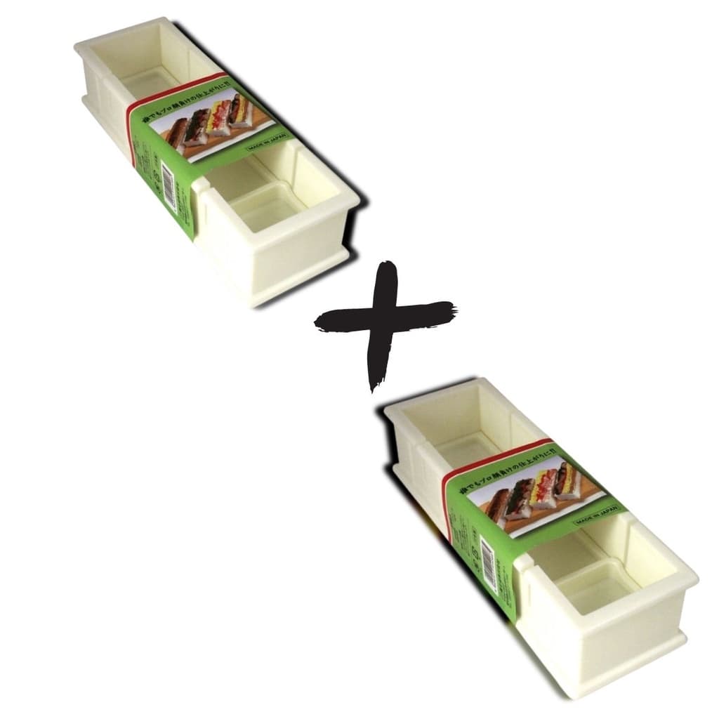 Kit 2 Forma de Baterá Para Fazer Sushi Prensado de Plástico