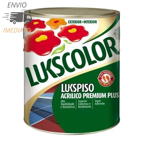 Tinta Piso Lukspiso 900ml 1/4 Cinza ou Branco Lukscolor