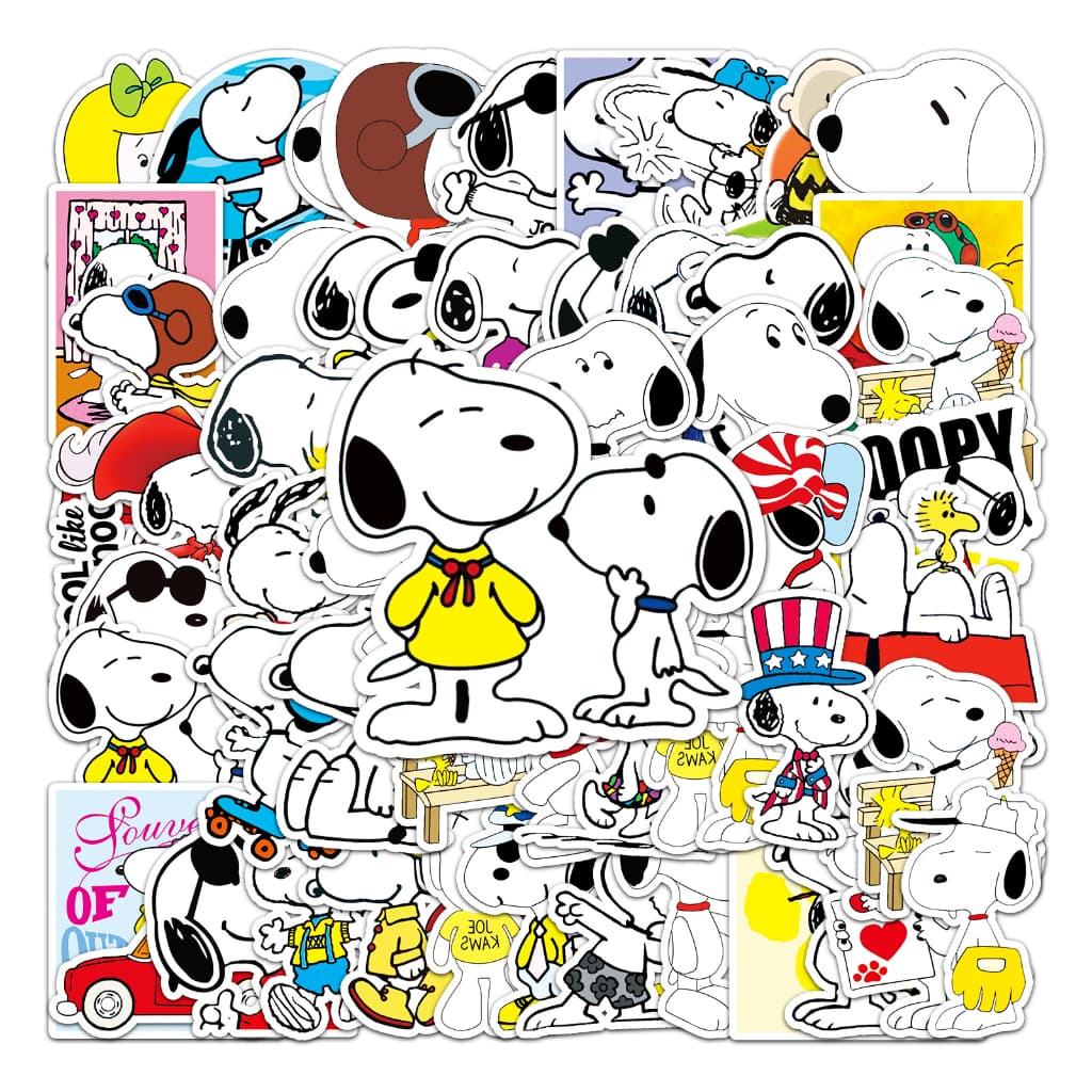 50 Peças Snoopy Funny Stickers À Prova D'água Telefones Portáteis Decalque Casa Criativo
