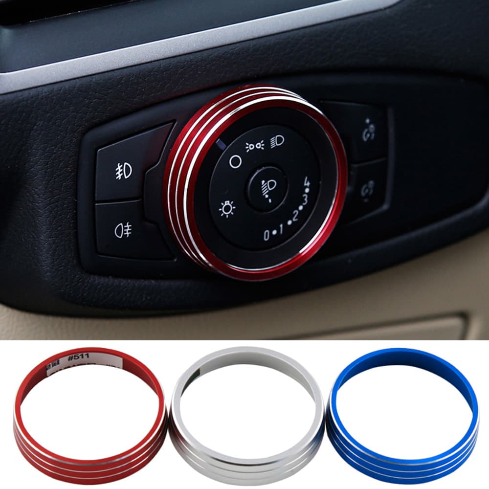 Para Ford KA Ranger Ecosport KA+ Focus Fusion Edge Mustang SE ST Farol de nevoeiro Ajuste Interruptor Cobertura de acabamento