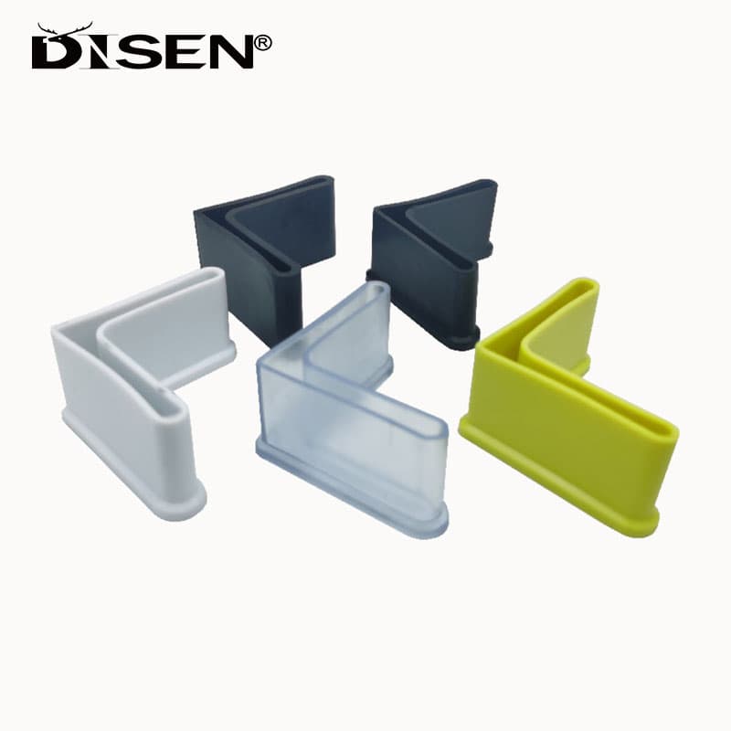4Pcs Tapetes Triangulares De Mesa E De Pé De Cadeira PVC Capa Móveis Almofadas Antiderrapantes Protetor De Piso