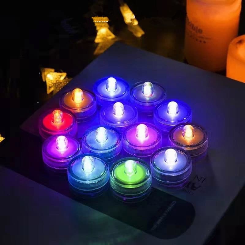 LED À Prova Dwaterproof Água Vela Iluminação Aquário Mini Lâmpada Festa De Mergulho Cena Casamento Decoração Tanque Peix