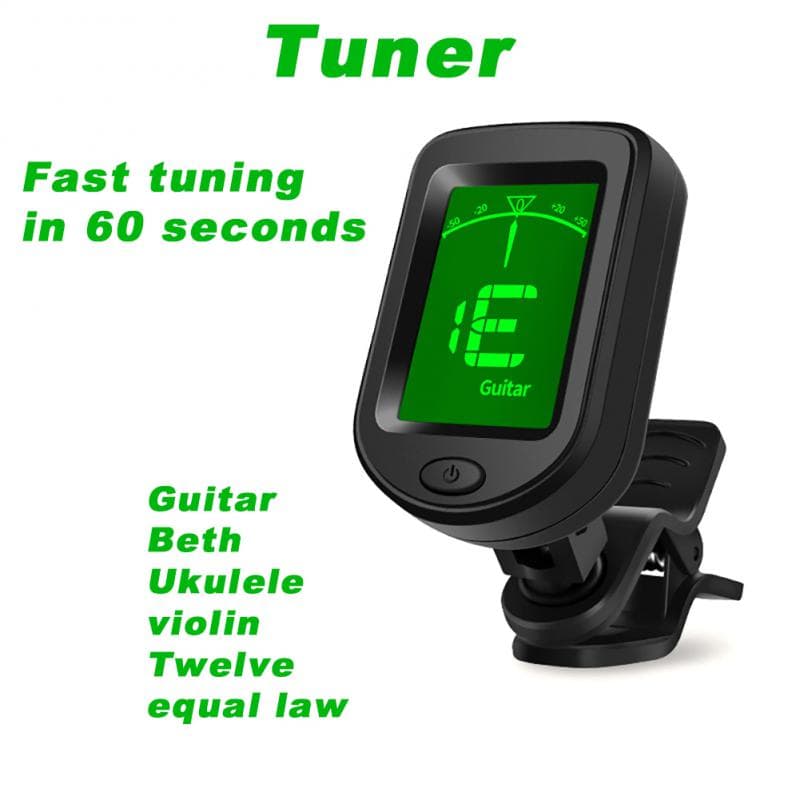 Afinador De Clipe De Display LED De Guitarra , Tela LCD De Digital Para Todos Os Instrumentos