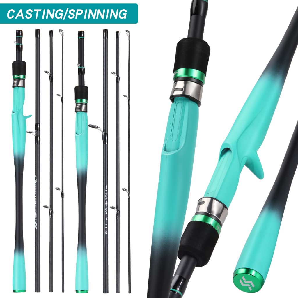 Sougayilang Vara De Pesca Giratória/Fundição , 4 Seções , 1.8/2.1m , Fibra De Carbono , Ao Ar Livre , Equipamento