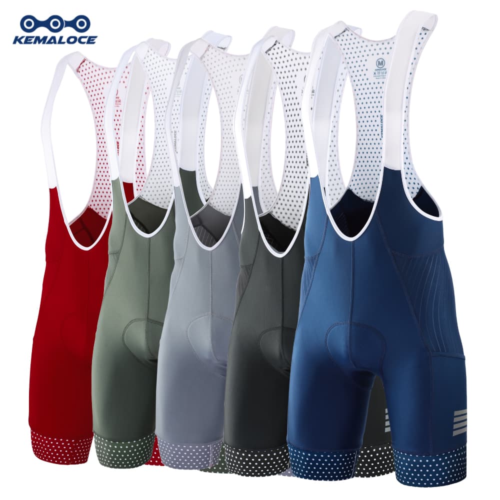 KEMALOCE Homens De Alta Fim De Bicicleta Bib Shorts Powerband MTB