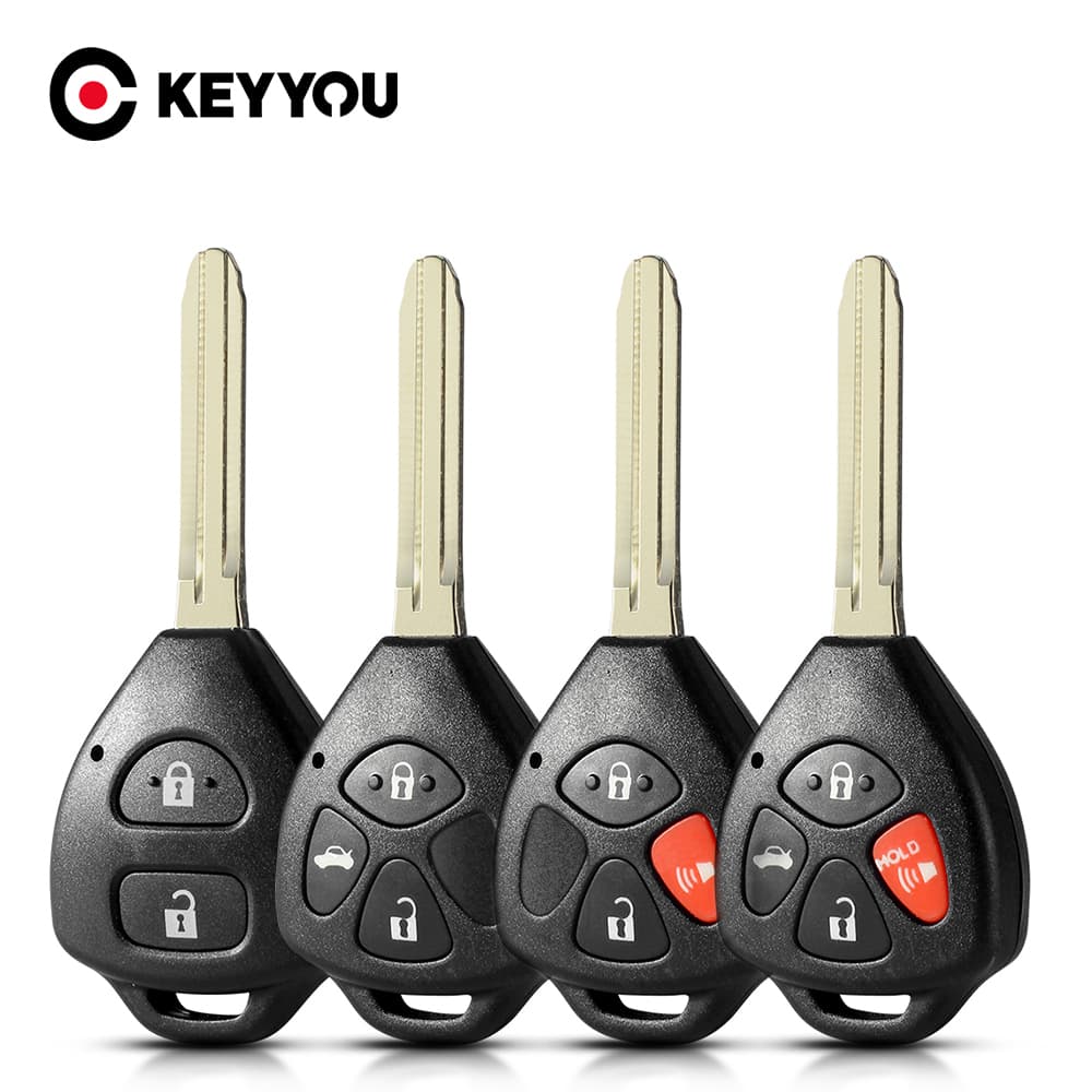 Para Toyota Camry Corolla Avalon Venza 2/3/4 Botões Capa Chave De Carro Remoto