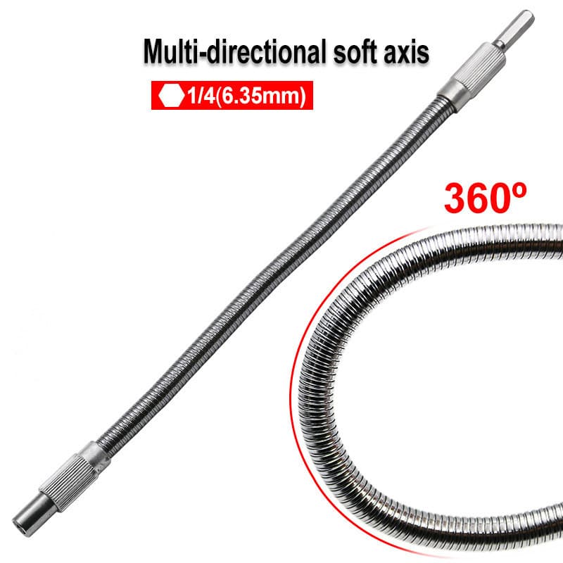 Multi-Funcional Universal Extensão De Eixo Flexível Conexão De Mangueira De Haste Especial Para Chave De Fenda Elétrica Bit Furadeira Recarregável