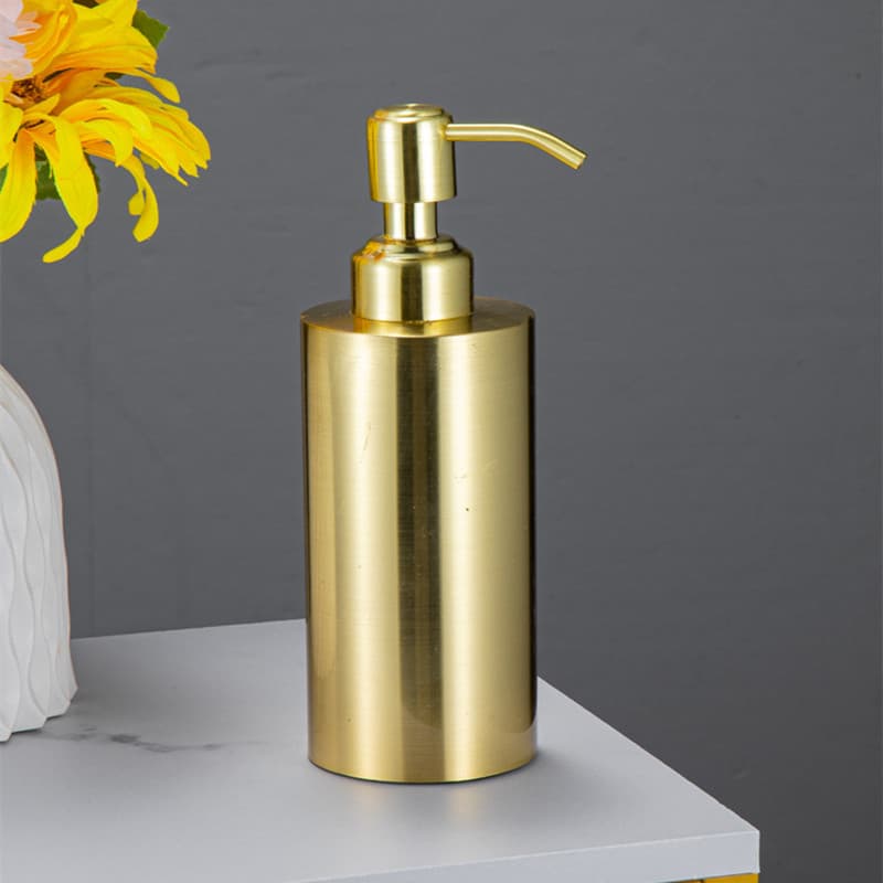 Garrafa dispensadora de sabão líquido 304 suporte de sabão de banheiro de aço inoxidável 350ML