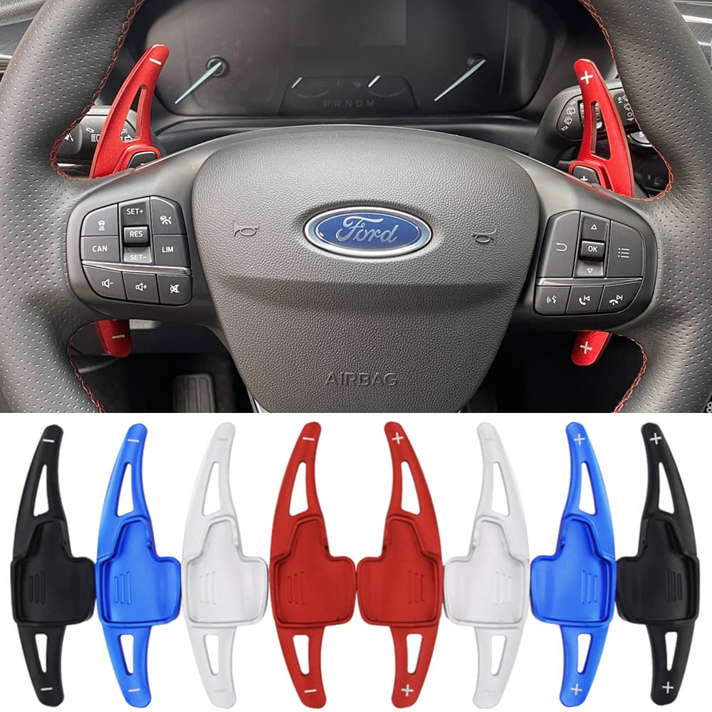 Ford Focus 2016-2019, Ecosport 2018-2021, Bronco 2021-23 Carro Volante Paddle Shift Extension Shifter DSG estilo adesivo
