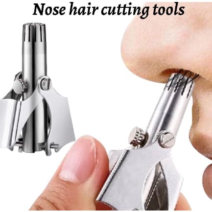 Aparador Manual De Pelos Do Nariz , Portátil , Aço Inoxidável , Para Homens , Orelha , Remoção Corte Lavável