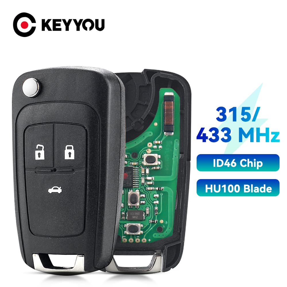 Controle Remoto Da Chave Para Chevrolet Gm Onix Cruze Cobalto S10 Spin Sonic Prisma Tracker 315/433Mhz ID46 Chip