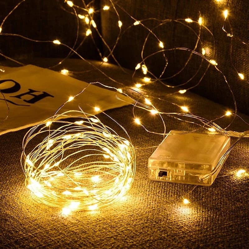 Bateria AA Fada LED Luz Corda Natal Festa De Casamento Decoração Guirlanda Interior Ao Ar Livre Para Jardim Pátio De Tod