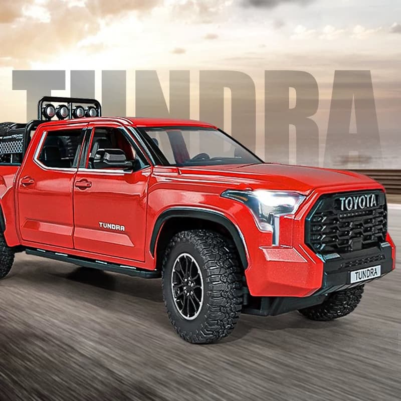 1 : 24 Balança Toyota Tundra Alloy Car Modelo Carro Liga Diecast Som Leve Coleção Amantes Crianças Aniversário Gift Metal Boys Toys