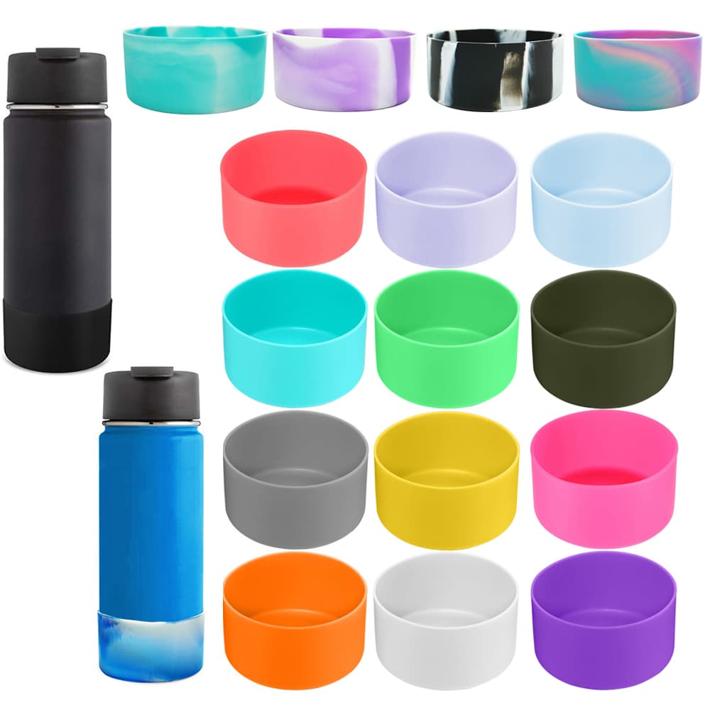 Bota Protetora De Silicone Para Aquaflask E Hidro Balão 12oz-40oz Garrafa De Água De Boca Larga Sem Bpa Capa De Manga In