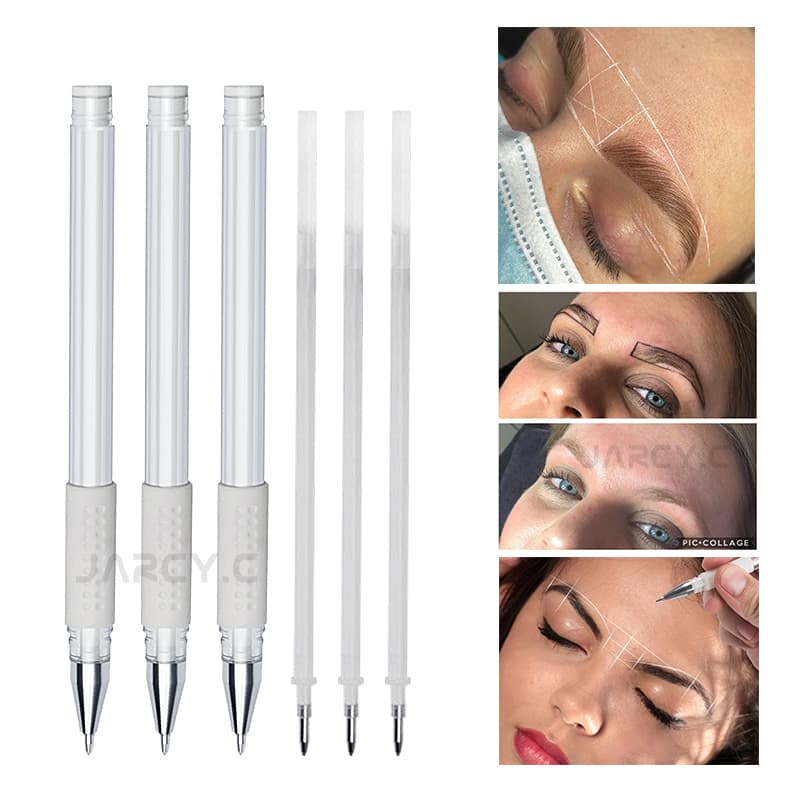 Caneta Em Gel Branca Marcação Sobrancelhas- Atacado