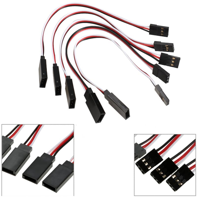 10pcs/lot 10cm 15CM 30CM 50CM 100CM RC Cabo De Extensão De Servo Fio De 150mm De JR Atacado