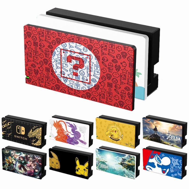 Capa De Substituição Para Nintendo Switch Dock Case Anime Cartoon Decorativa Placa Frontal Protetora Capinha Acessórios