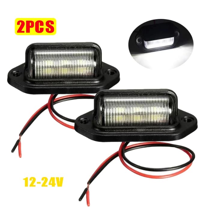 2pcs 6LED Placa De Carroceria De Caminhão Leve Reboque De Ônibus Lâmpada Traseira Lateral De 12-24V Luz De Sinalização De Motocicleta