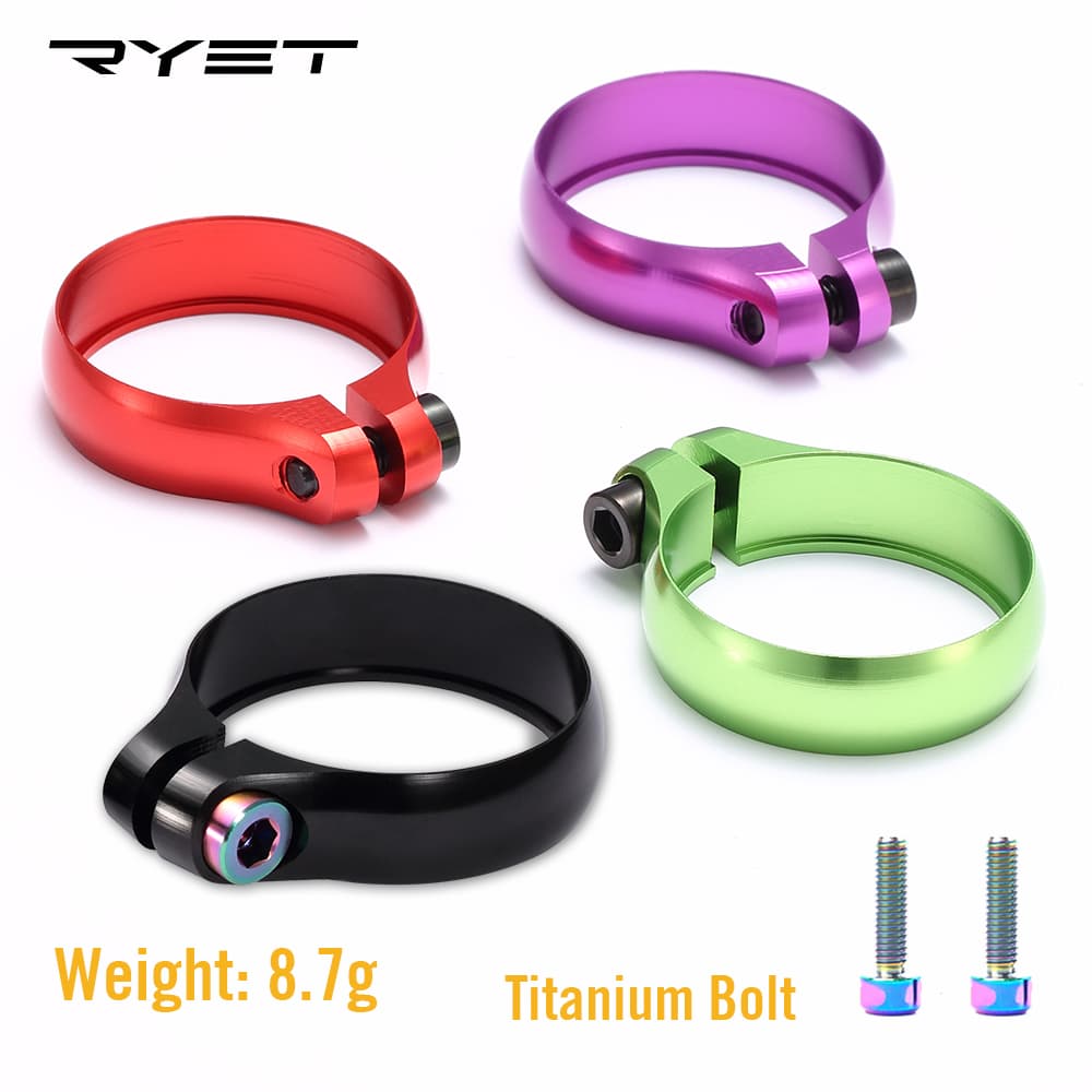 LEXON Titânio Super Leve Selim Braçadeira 27.2 31.6 31.8 34.9mm CNC Liga Estrada MTB Cascalho Assento Da Bicicleta Sela