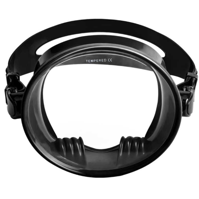 Máscara De Mergulho Com Snorkel 180 Graus De Visão Ampla Cinta Oval Sem Moldura De Silicone Para Autônomo
