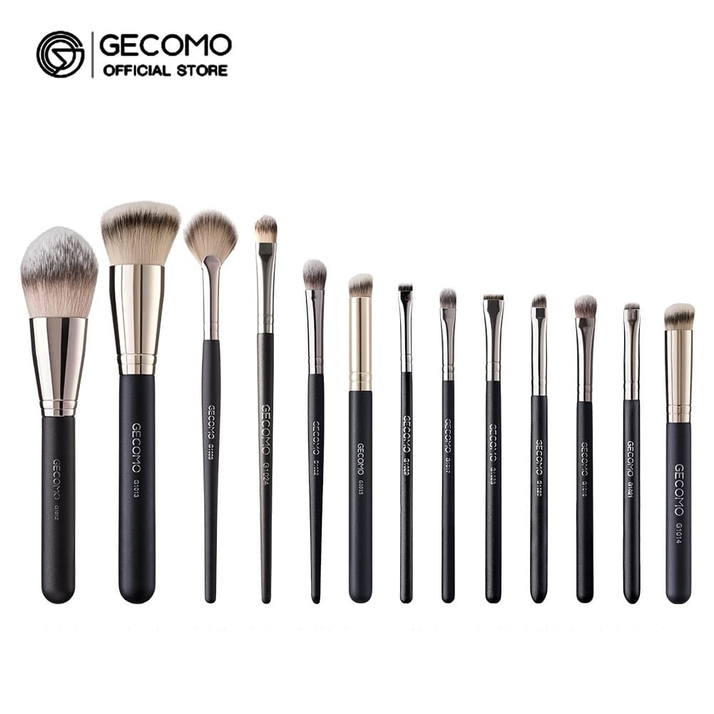 Gecomo Pincel De Maquiagem Profissional Para Base , Pó Corretivo , Sombra Os Olhos