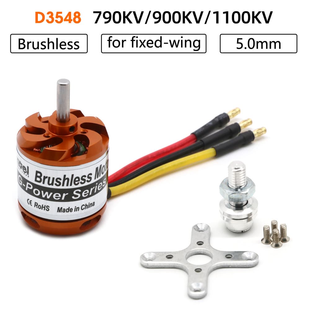 D3548 3548 790KV 900KV 1100KV Motor Brushless 3-5S Para Mini Multicópteros Helicópteros De Avião RC