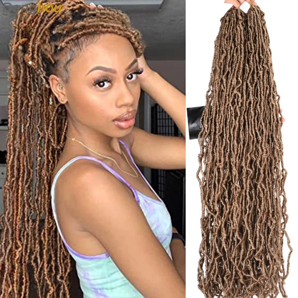 36 Polegadas Super Longos E Macios Locs Crochê Cabelos Verde Mix Blue Faux Croiding Hair Curly Dreads Fechaduras Para Looped
