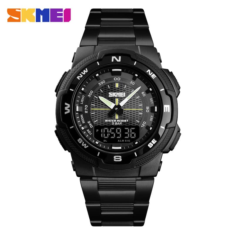 SKMEI 1370 Relógio Cronógrafo À Prova D'água Reloj Masculino De Pulso Com Pulseira