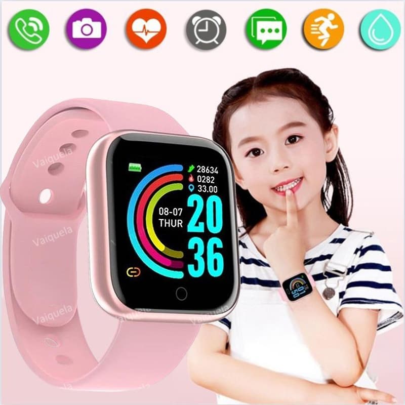 Bluetooth Smart Connected child Fitness Tracker Relógio Digital Y68 Smartwatch Para Homens Relógios Infantis À Prova D'água Montre