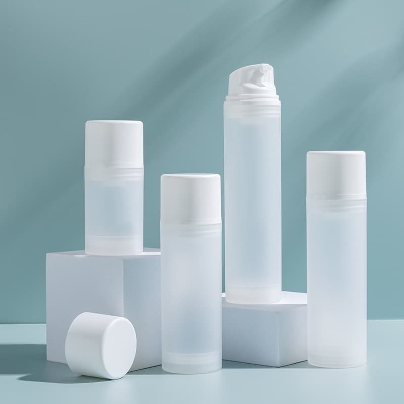 15/30/50ML Loção Distribuidora De Vácuo Portátil Frosted Frascos De Para Viagem Spray De Perfume De Plástico Refilável