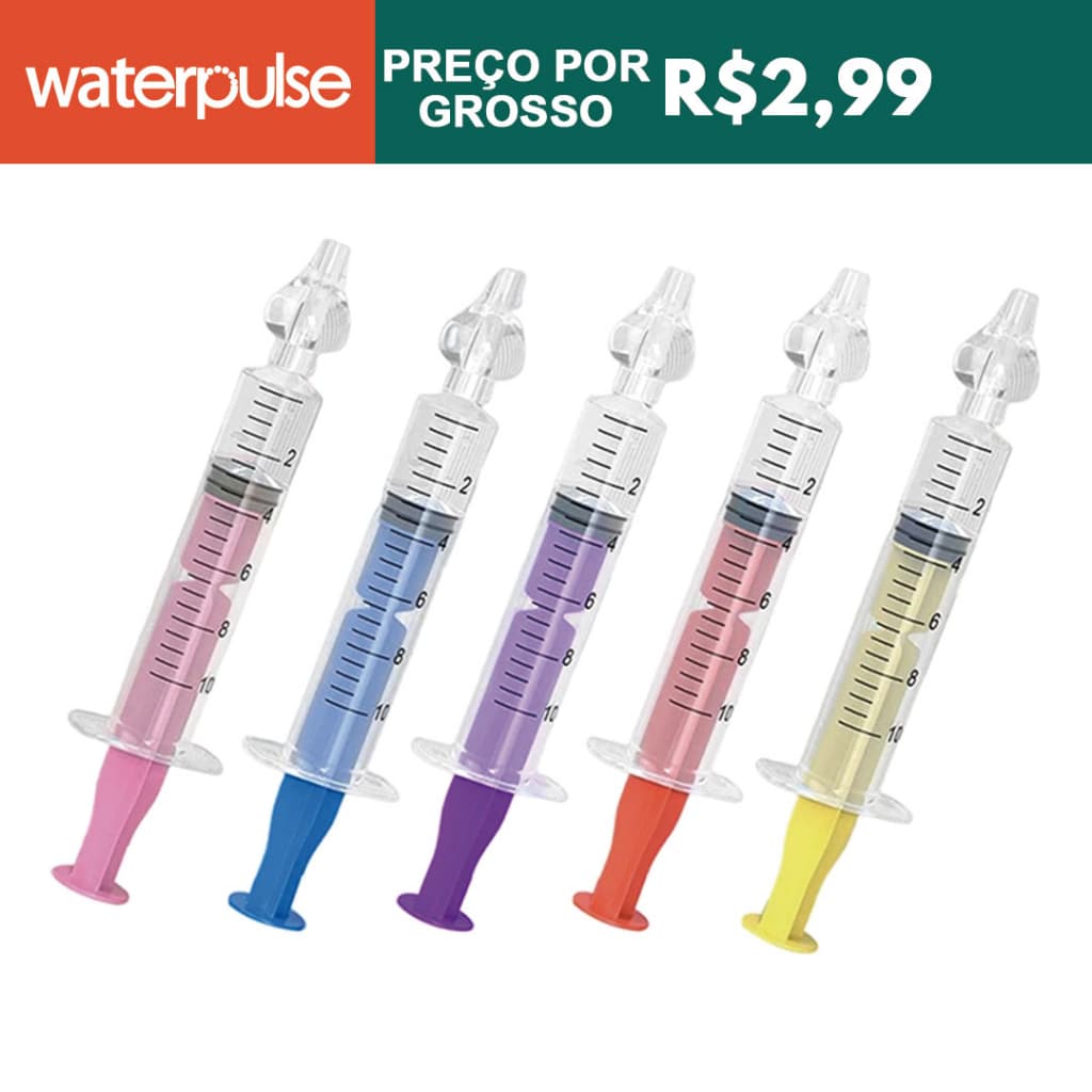 『Waterpulse』lavadora nasal Seringa Aspirador Para Bebês Dispositivo De Enxágüe 10ml Lavagem Nasal
