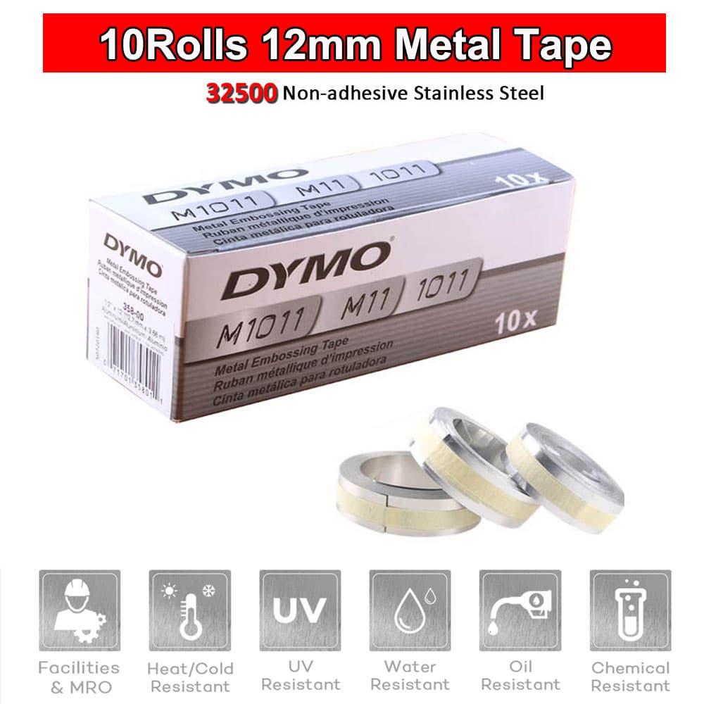 10 Rolos 32500 35800 31000 12mm Fita De Metal Não Adesiva/De Aço Inoxidável/Alumínio Gravação 3D Adequada Para Impressor