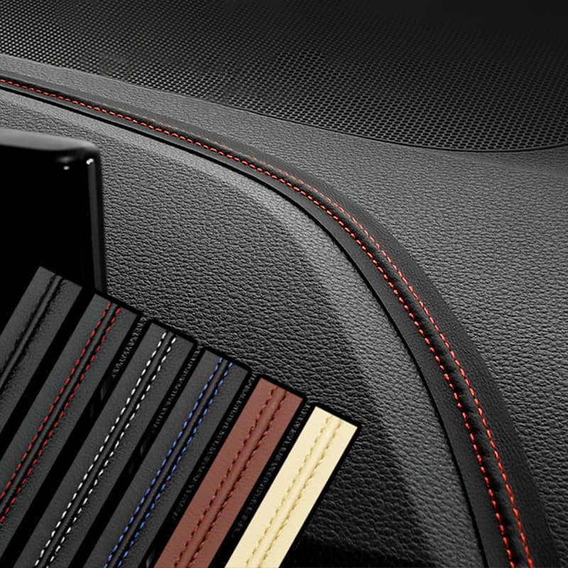 3/6M Linha Decorativa De Couro Trançado Luxo Para Interior De Automóveis/Porta/Painel De Tiras De Bricolagem