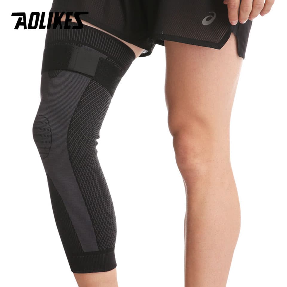 AOLIKES Joelheiras De Compressão Elástica , 1 Peça , Protetor De Joelho , Malha Respirável , Joelheira , Vôlei , Basquet