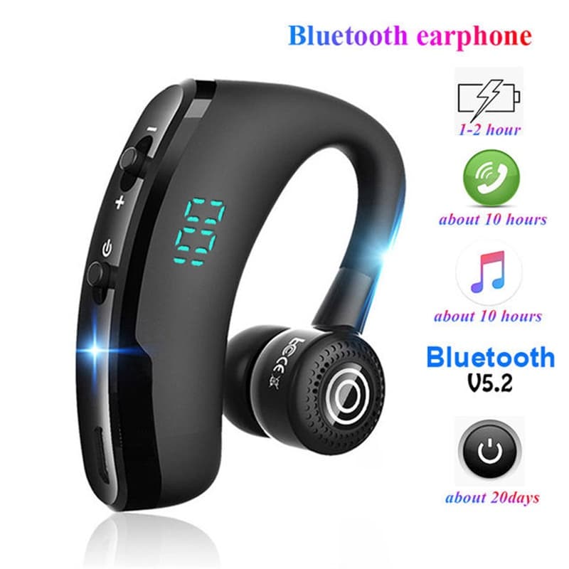 V9 Fone De Ouvido Sem Fio Bluetooth 5.2 Mãos-Livres Com Microfone