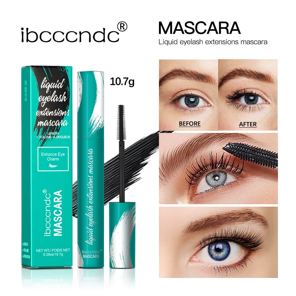 IBCCCNDC Máscara De Extensão De Cílios Líquido De Longa Duração , À Prova De Manchas E Água Fórmula Resistente Para Bonitos Arrojados
