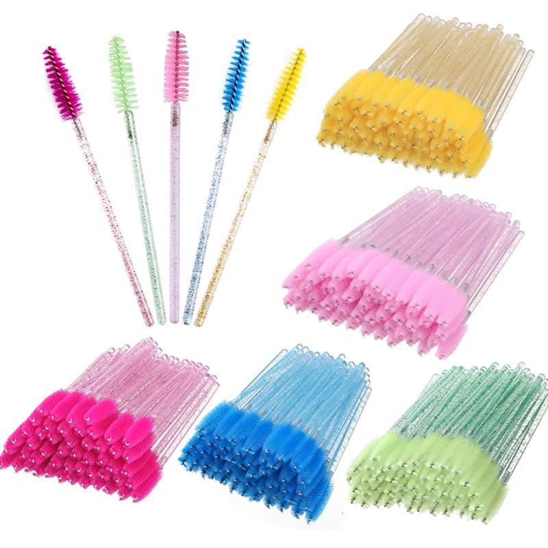 ANJOSIRMA KIT 50/1 Escovas Com Cílios Brilhantes E Extensão De Sobrancelhas