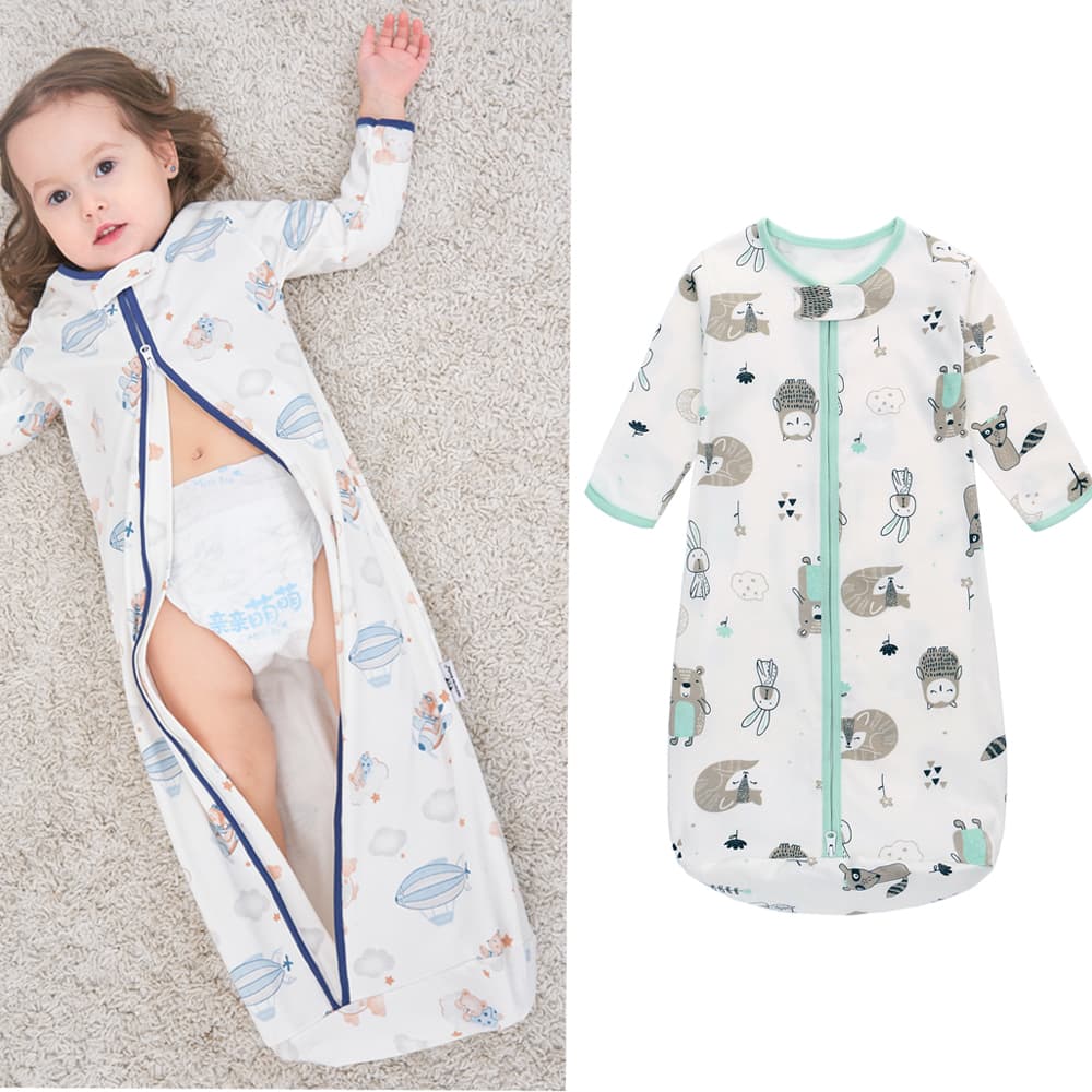 2 Peças Saco De Dormir Para Bebê Com Zíper/Enfaixa/Enfaixar Bebês Recém-Nascidos