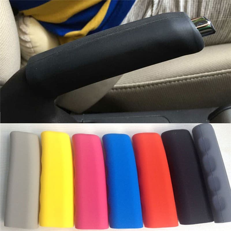 1Pc Capa Do Freio De Mão Carro Universal Em Silicone Decorativa Confortável E Antideslizante À Prova De Suor