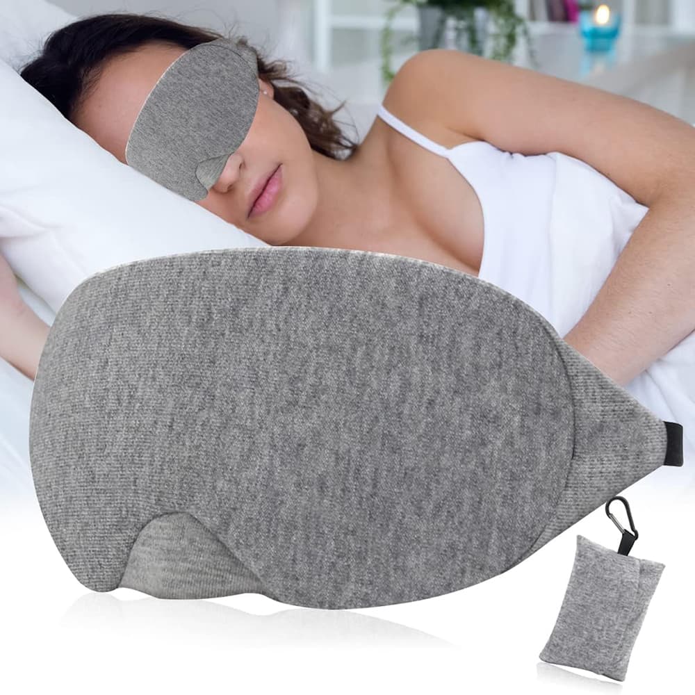 Algodão Dormir Máscara De Olho Extra Macio Sono Com Saco De Armazenamento Ajustável Nariz Ponte Viagem Nap Meditação