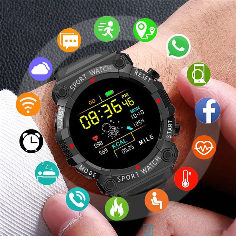 FD68s Monitoramento Inteligente Do Ritmo Cardíaco Relógio De 1,44 Polegadas À Prova D'água Tela Redonda Saúde Curva Bluetooth Call Watch