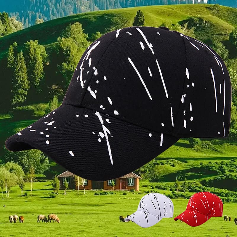 Boné De Língua De Pato Senhoras Grafite Estampado casual Chapéu De Sol baseball Masculino Moda Versátil