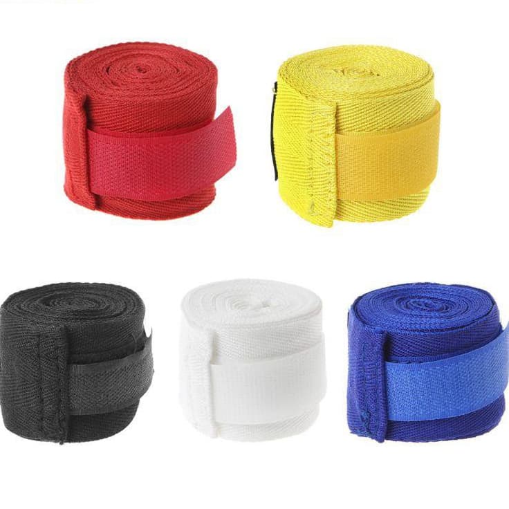Den 2,5 m bandagem de algodão, banda de boxe de mão de combate, mão de boxe, kickboxing, muay thai, luvas de treinamento