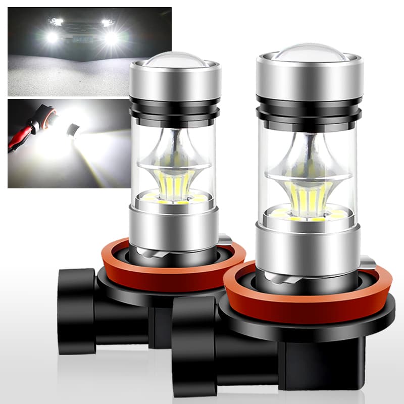 2Pcs H8 H11 H7 H16JP Lâmpada LED 9006 HB4 9005 HB3 De Nevoeiro Para Carro 20SMD 3030 Funcionamento Diurno DRL Luz Branco