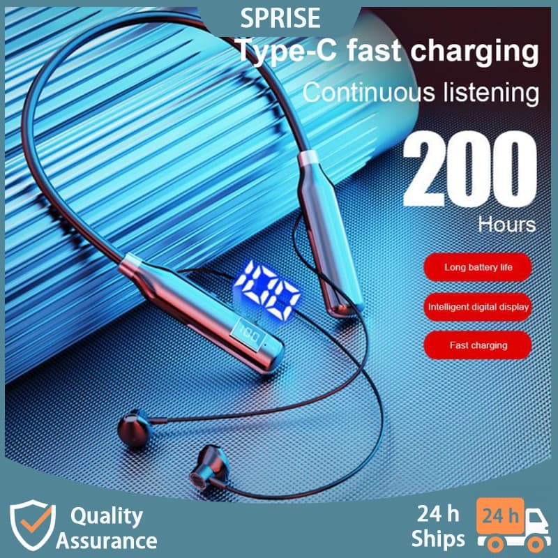 BT-100 Neckband Fones De Ouvido Sem Fio Bluetooth Compatível 5.0 Fone Com Microfone Baixo Cancelamento De Ruído Esportiv