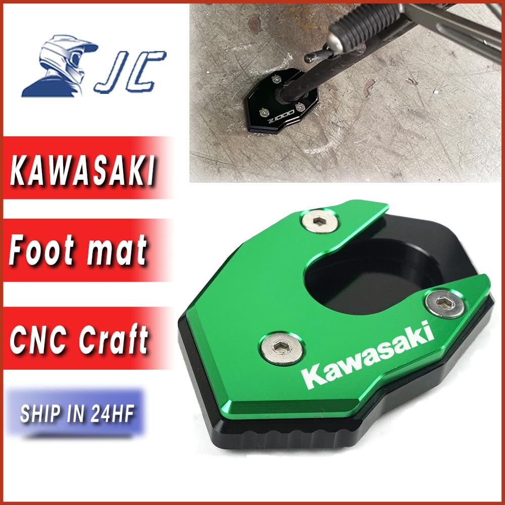Para KAWASAKI Versys 900/1000 ZX6R ZX10R Z900 Z1000 Sapatos De Suporte Lateral Modificado De Motos CNC Extensão De Chute Plano Ampliador