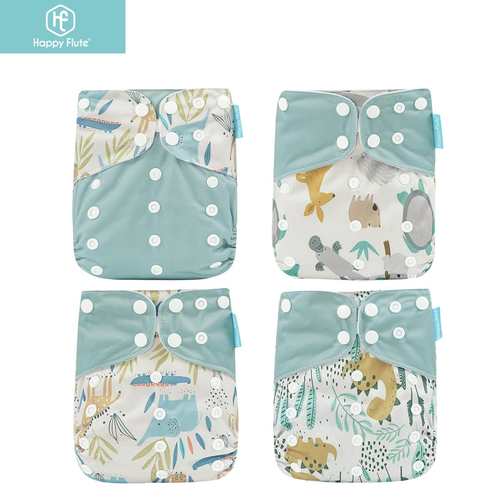 Reborn Happyflute Fraldas Ecológicas Para Bebês Renascidos 4Pcs/Set