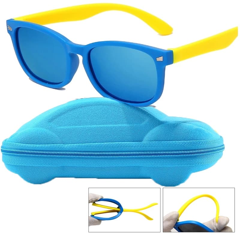 Óculos Infantil Polarizado De Sol Uv400 Flexível Criança